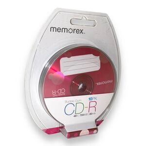 Memorex CD-R 48X 700MB 80min 10 pack Bubble Gum